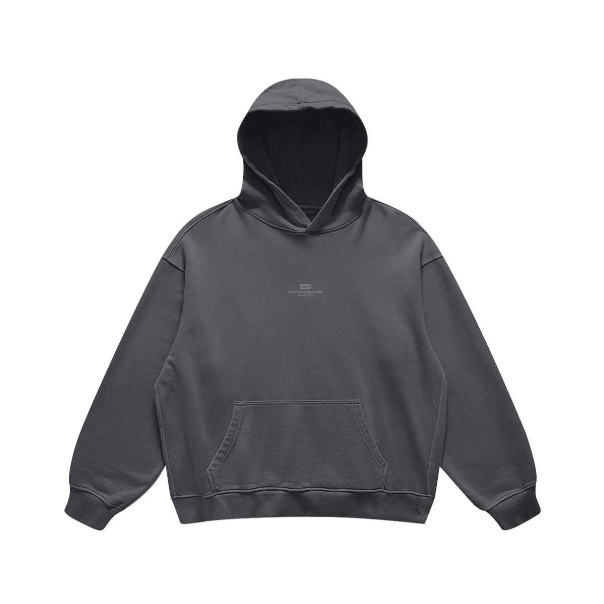 WORLDVIEW HOODIE CARBON GREY - Barrel Brand