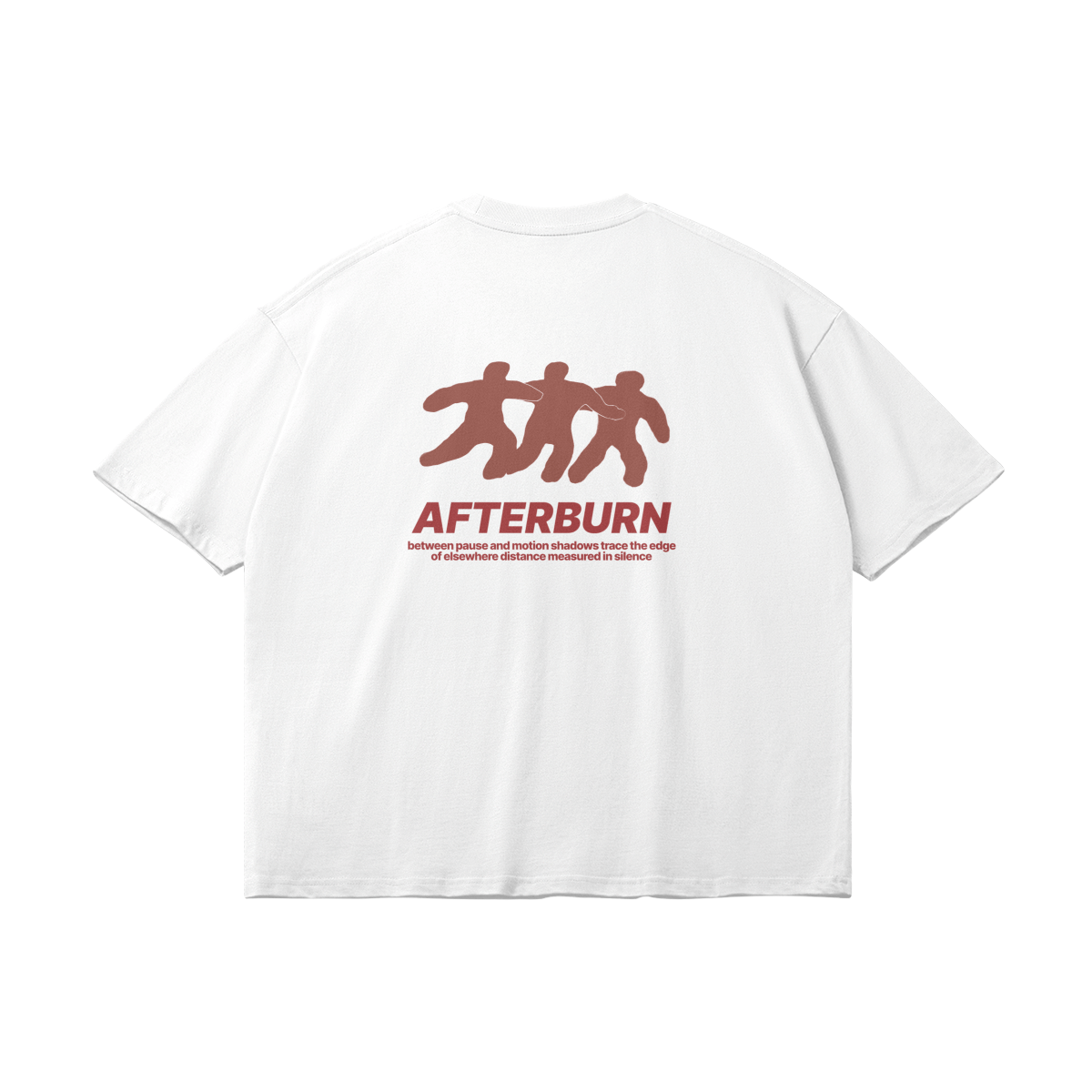 AFTER BURN TEE RED ON WHITE - Barrel Brand