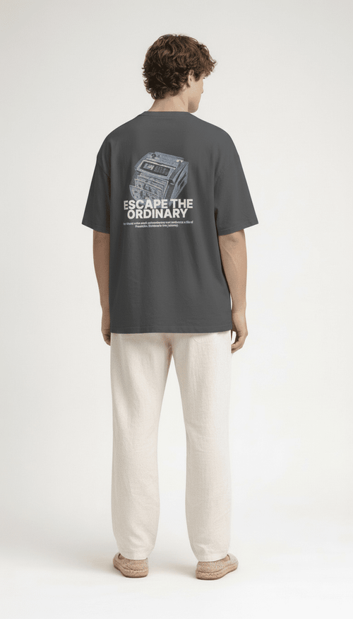 ESCAPE TEE SLATE GREY - Barrel Brand