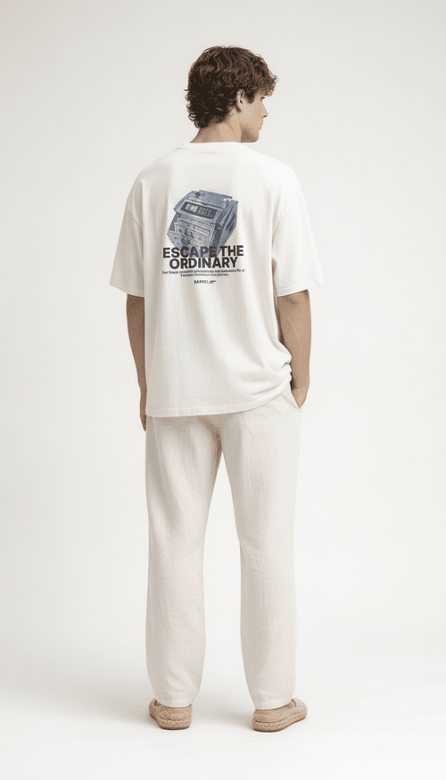 ESCAPE TEE WHITE - Barrel Brand