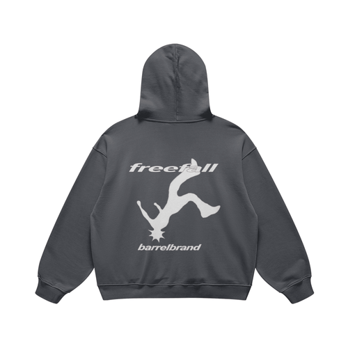 FREEFALL HOODIE CARBON GREY - Barrel Brand