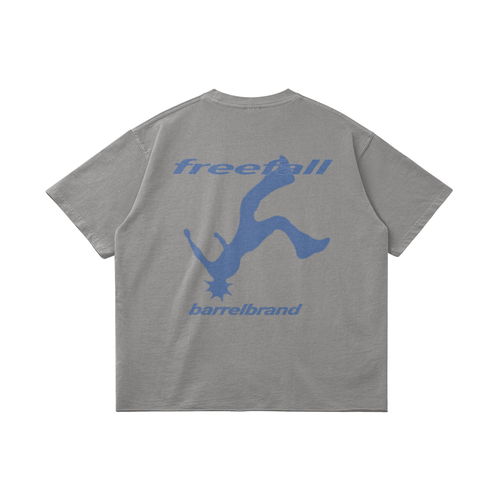 FREEFALL TEE HEATHER GREY - Barrel Brand
