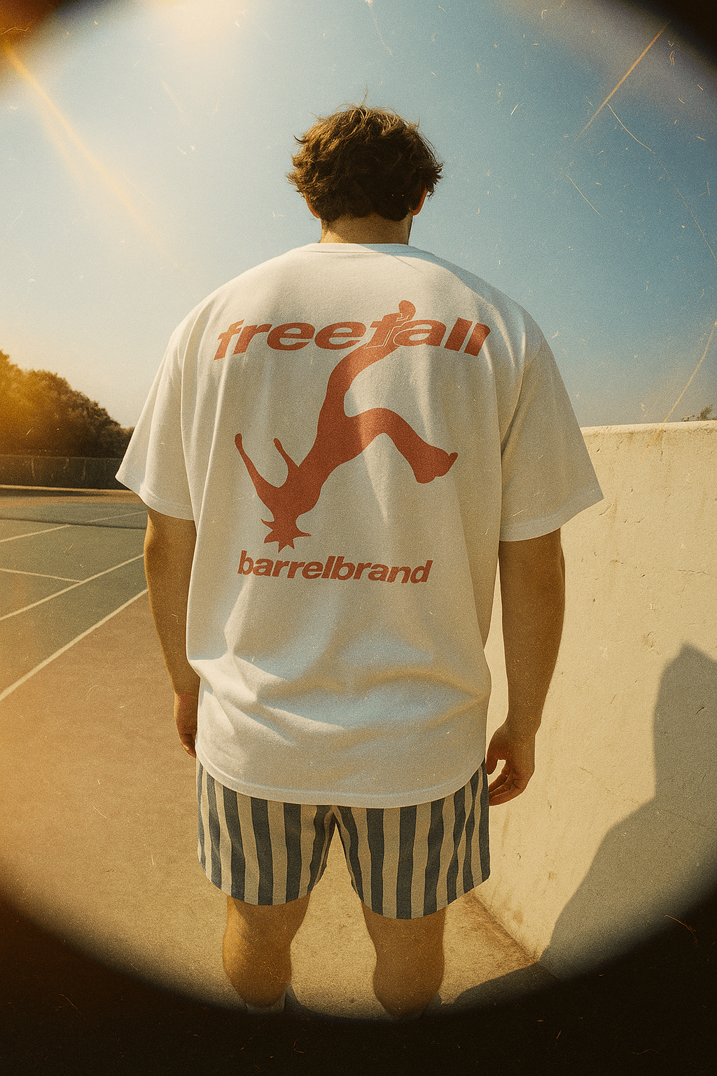 FREEFALL TEE WHITE - Barrel Brand