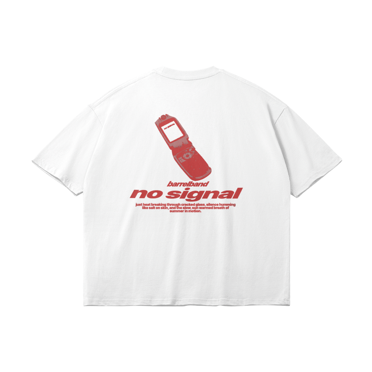 NO SIGNAL TEE WHITE - Barrel Brand