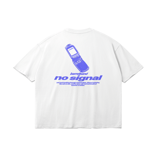 NO SIGNAL TEE WHITE - Barrel Brand