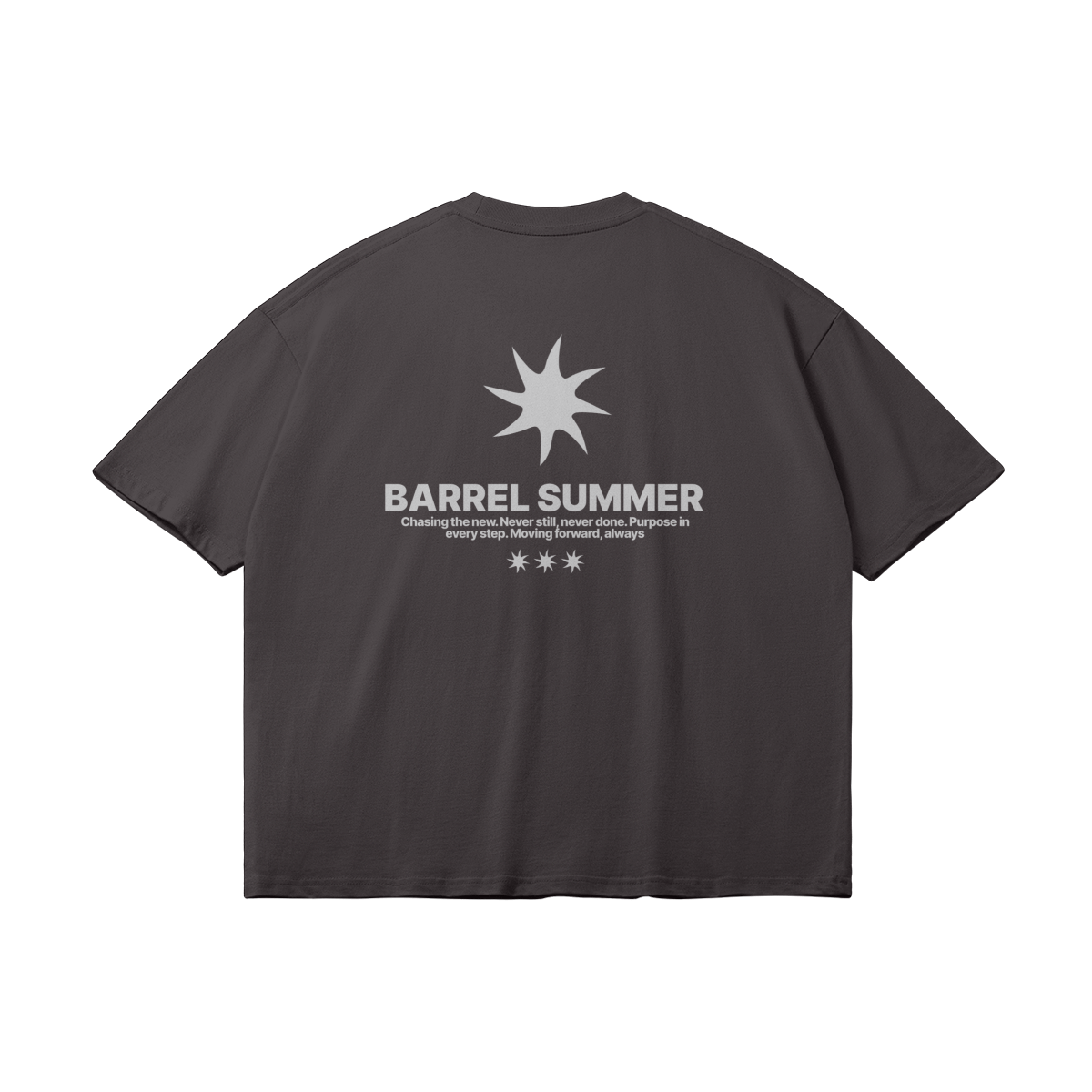 SUMMER TEE DARK GREY - Barrel Brand