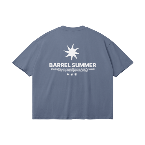 SUMMER TEE MIST BLUE - Barrel Brand