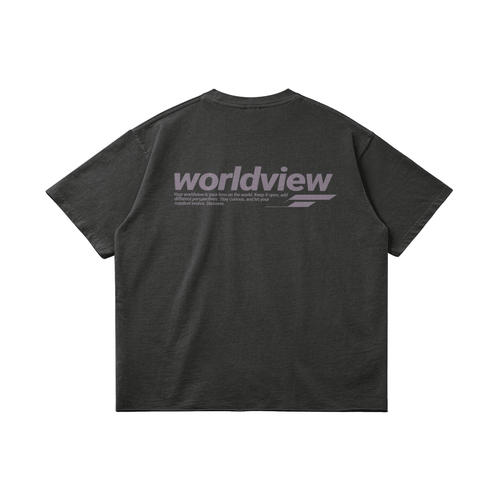 WORLDVIEW TEE SLATE GREY - Barrel Brand