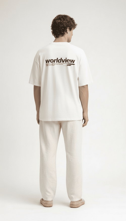 WORLDVIEW TEE WHITE - Barrel Brand